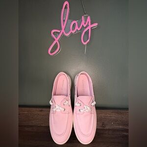 Steve Madden Pink Boat Loafers